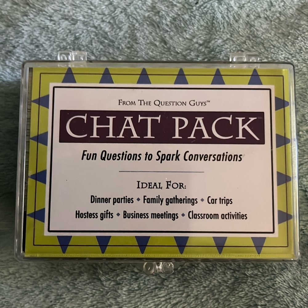 Chat Pack - Questions to Start Conversations NWOT